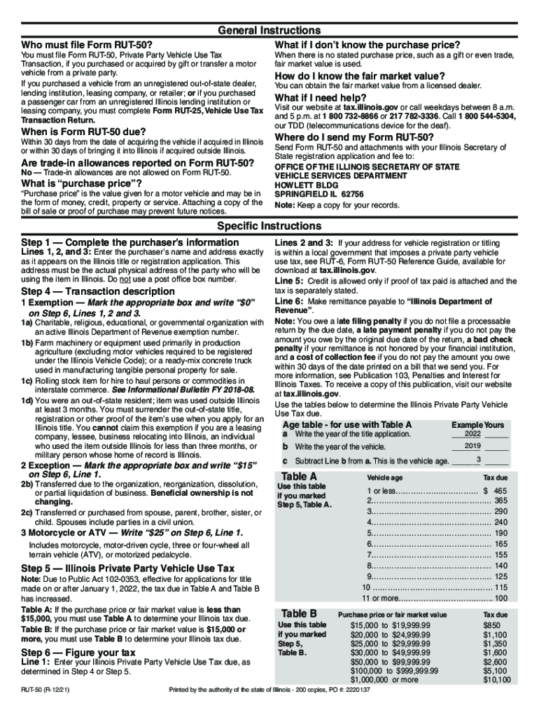 Rut 50 Fill Out Sign Online DocHub