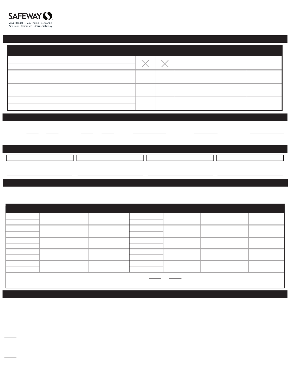 safeway application form safeway application form