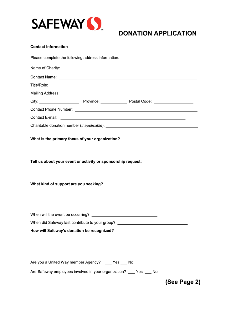 Safeway Sponsorships Fill Fill Online Printable Fillable Blank PdfFiller Safeway Sponsorships Fill Fill Online Printable Fillable Blank PdfFiller