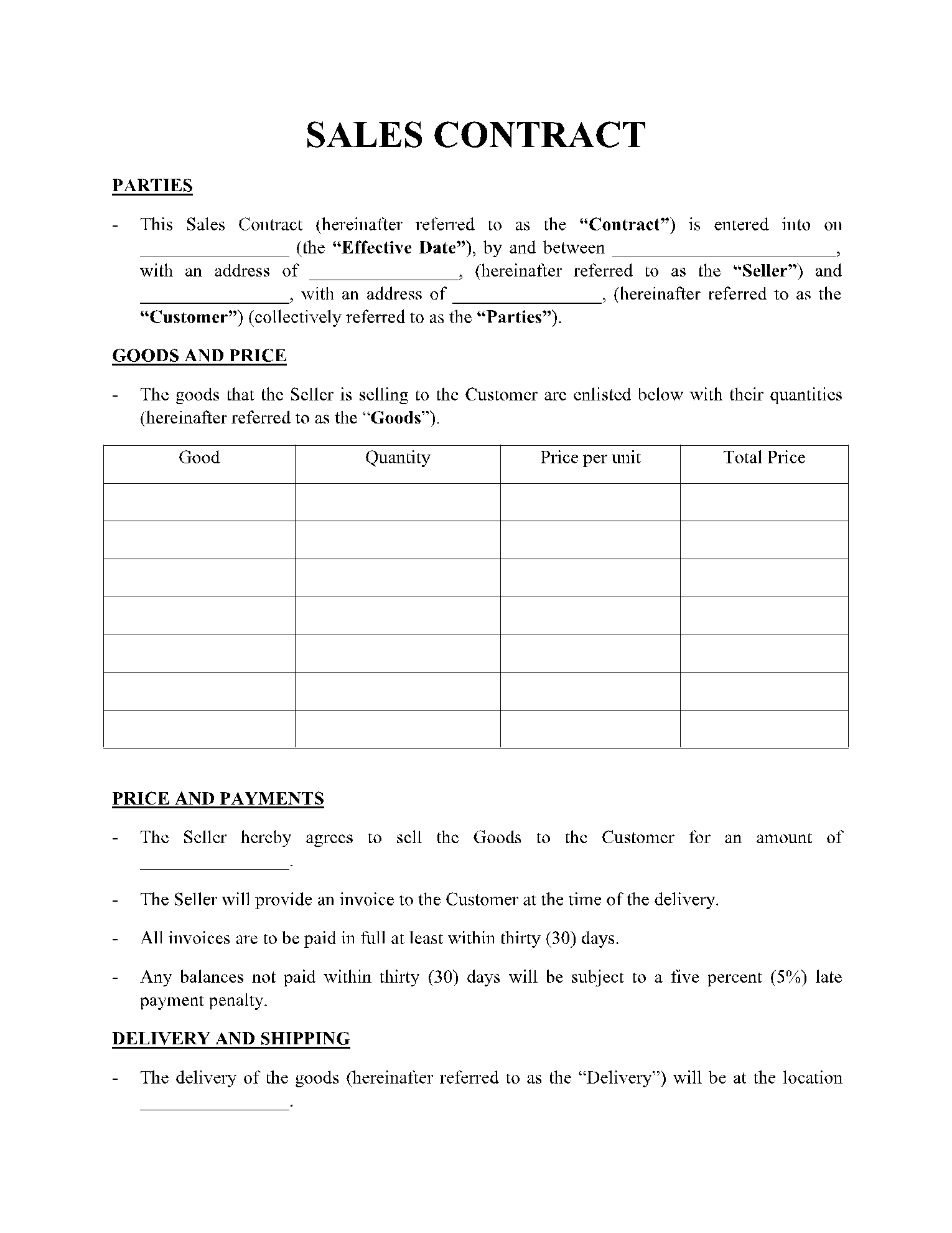 Sales Contract Template In 2021 Get Free Sample CocoSign Sales Contract Template In 2021 Get Free Sample CocoSign