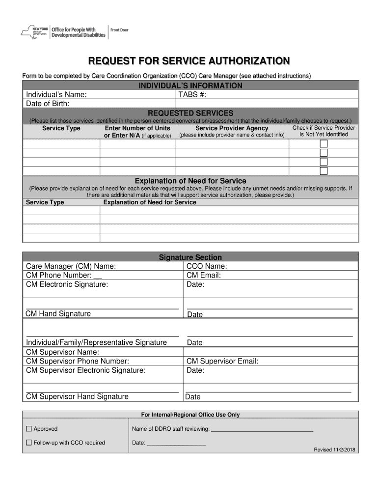 Service Authorization Form Fill Online Printable Fillable Blank PdfFiller Service Authorization Form Fill Online Printable Fillable Blank PdfFiller