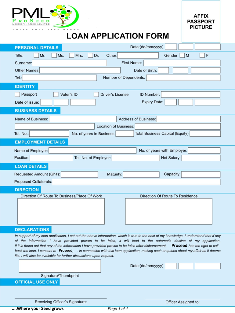 Simple Loan Application Form Pdf Fill Out Sign Online DocHub