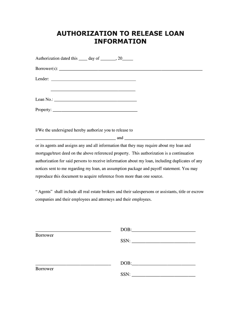 Simple Release Of Information Form Fill Online Printable Fillable Blank PdfFiller