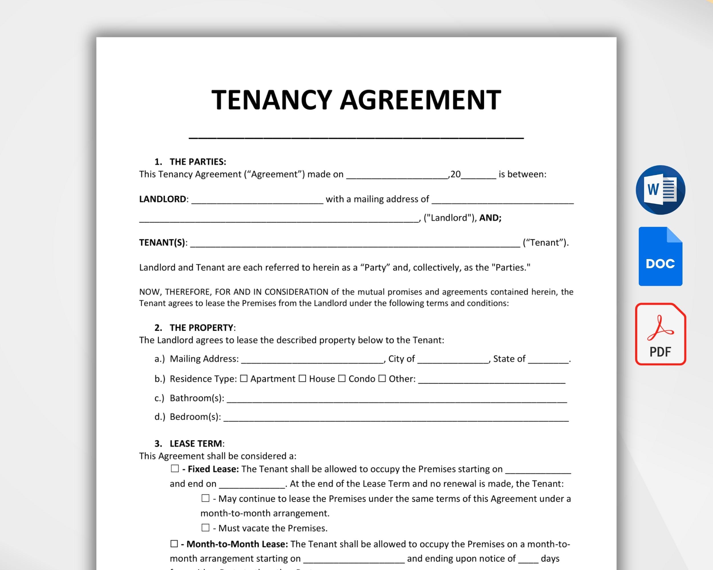 tenancy agreement form