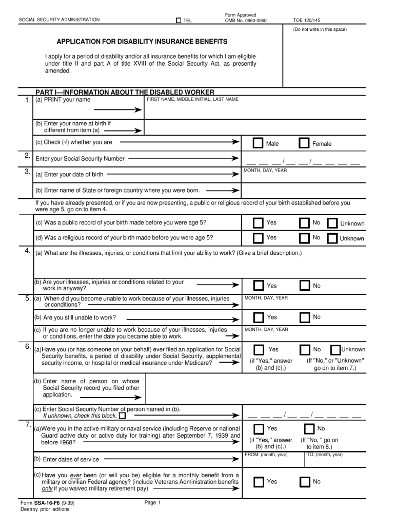 Ssa 16 F6 Fill Out Sign Online DocHub Ssa 16 F6 Fill Out Sign Online DocHub