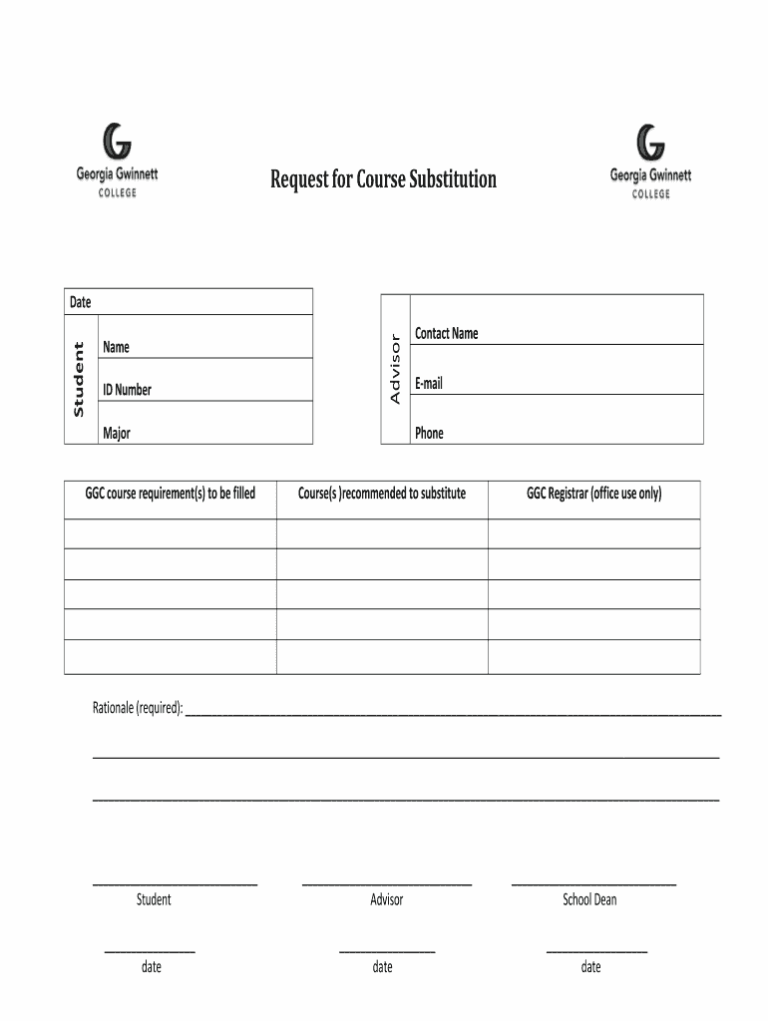 Substitution Form Fill Out Sign Online DocHub