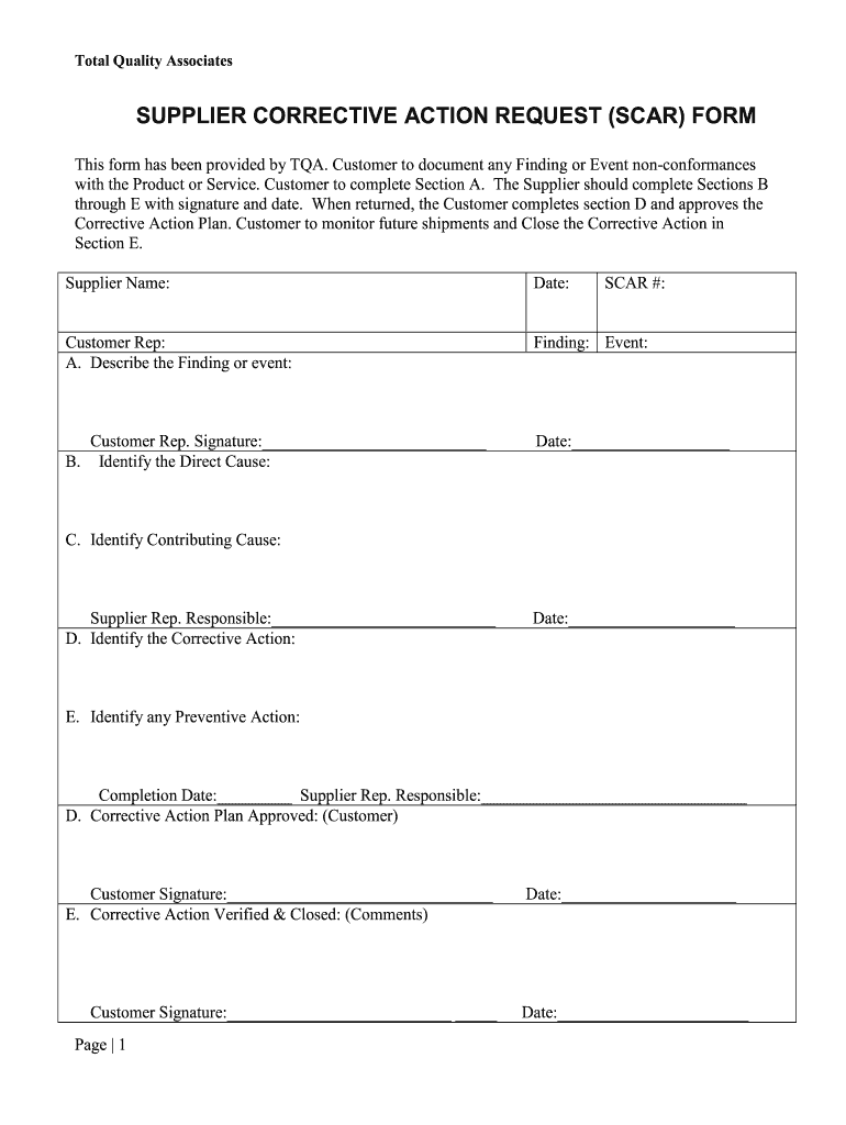 Supplier Corrective Action Request Template Fill Out Sign Online DocHub Supplier Corrective Action Request Template Fill Out Sign Online DocHub