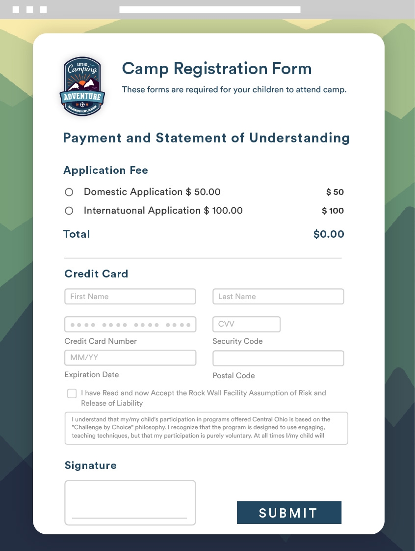 The Anatomy Of A Great Camp Registration Form American Camp Association The Anatomy Of A Great Camp Registration Form American Camp Association