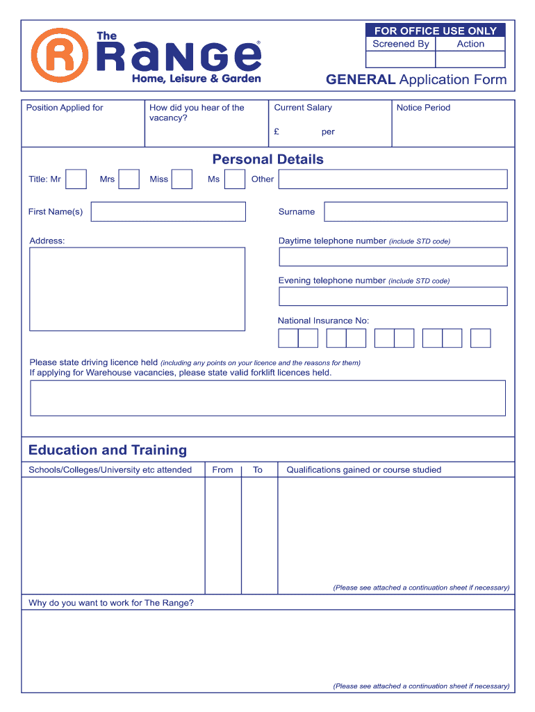 general application forms general application forms