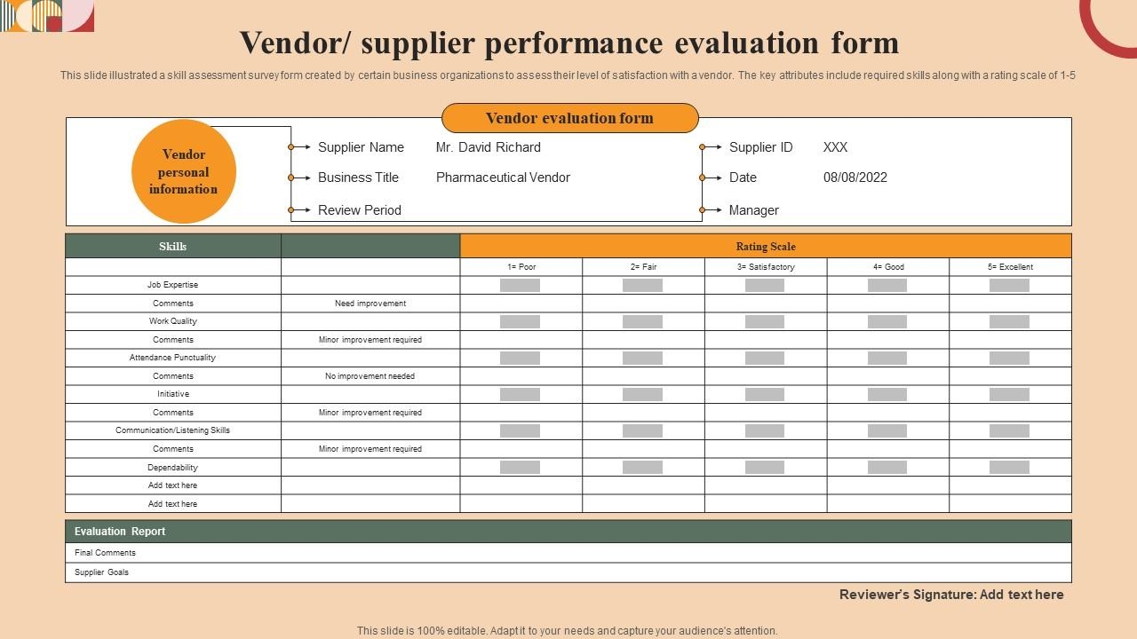 Top 10 Agricultural Supplier Evaluation Forms PowerPoint Presentation Templates In 2025