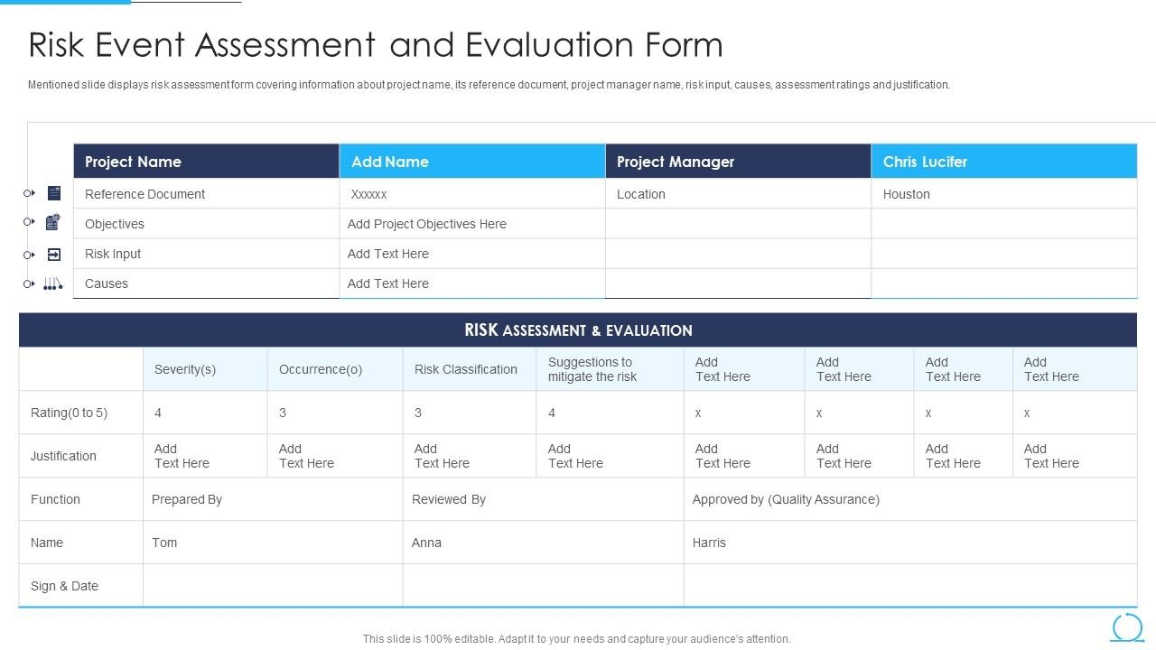 Top 10 Risk Assessment Form PowerPoint Presentation Templates In 2025