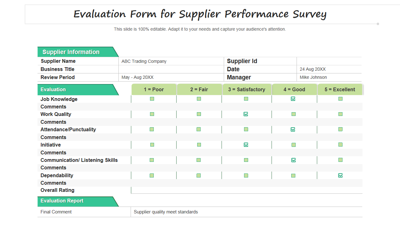 Top 7 Supplier Survey Templates With Examples And Samples