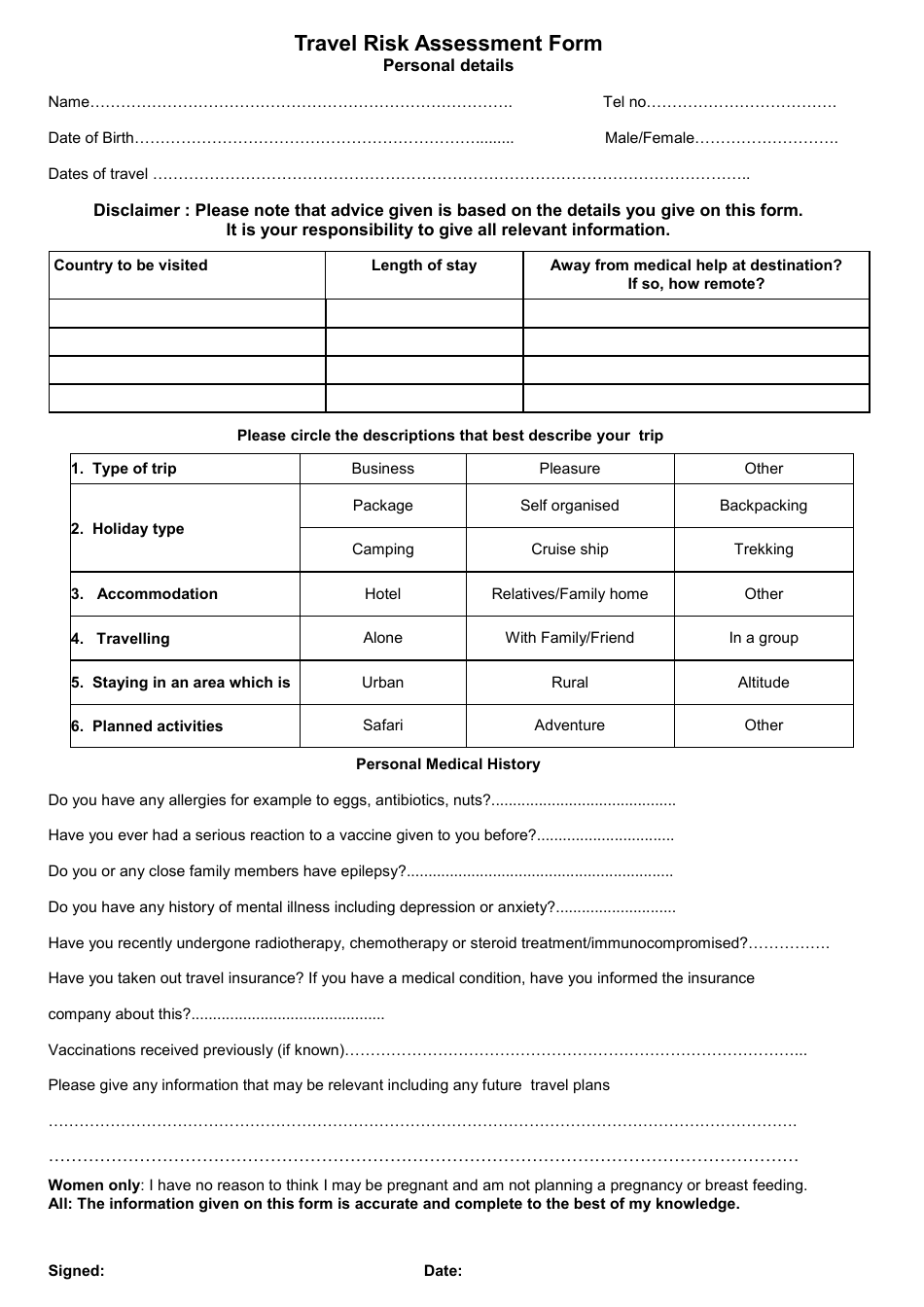 Travel Risk Assessment Form Fill Out Sign Online And Download PDF Templateroller Travel Risk Assessment Form Fill Out Sign Online And Download PDF Templateroller