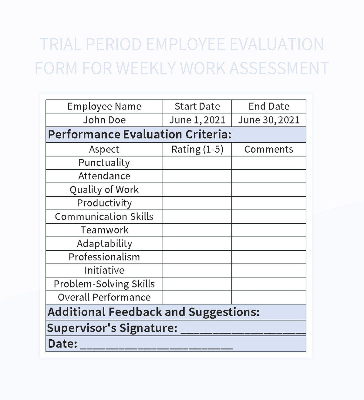 work assessment form work assessment form