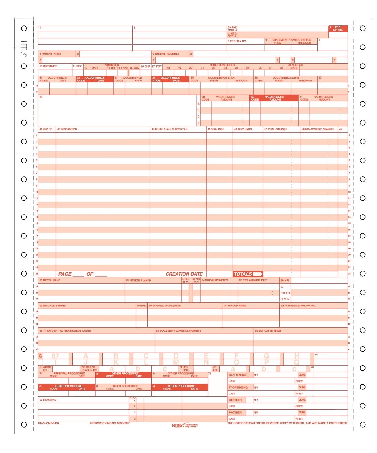 medicaid reimbursement forms