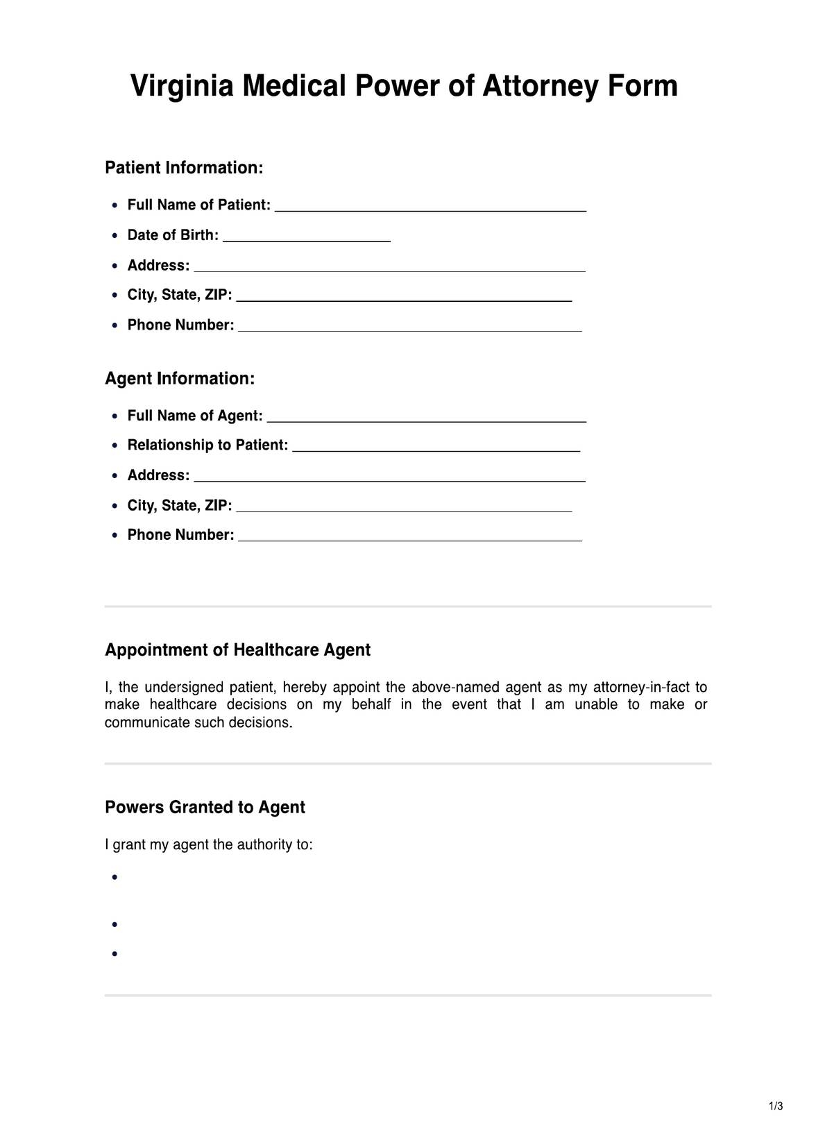 free printable general power of attorney form virginia free printable general power of attorney form virginia