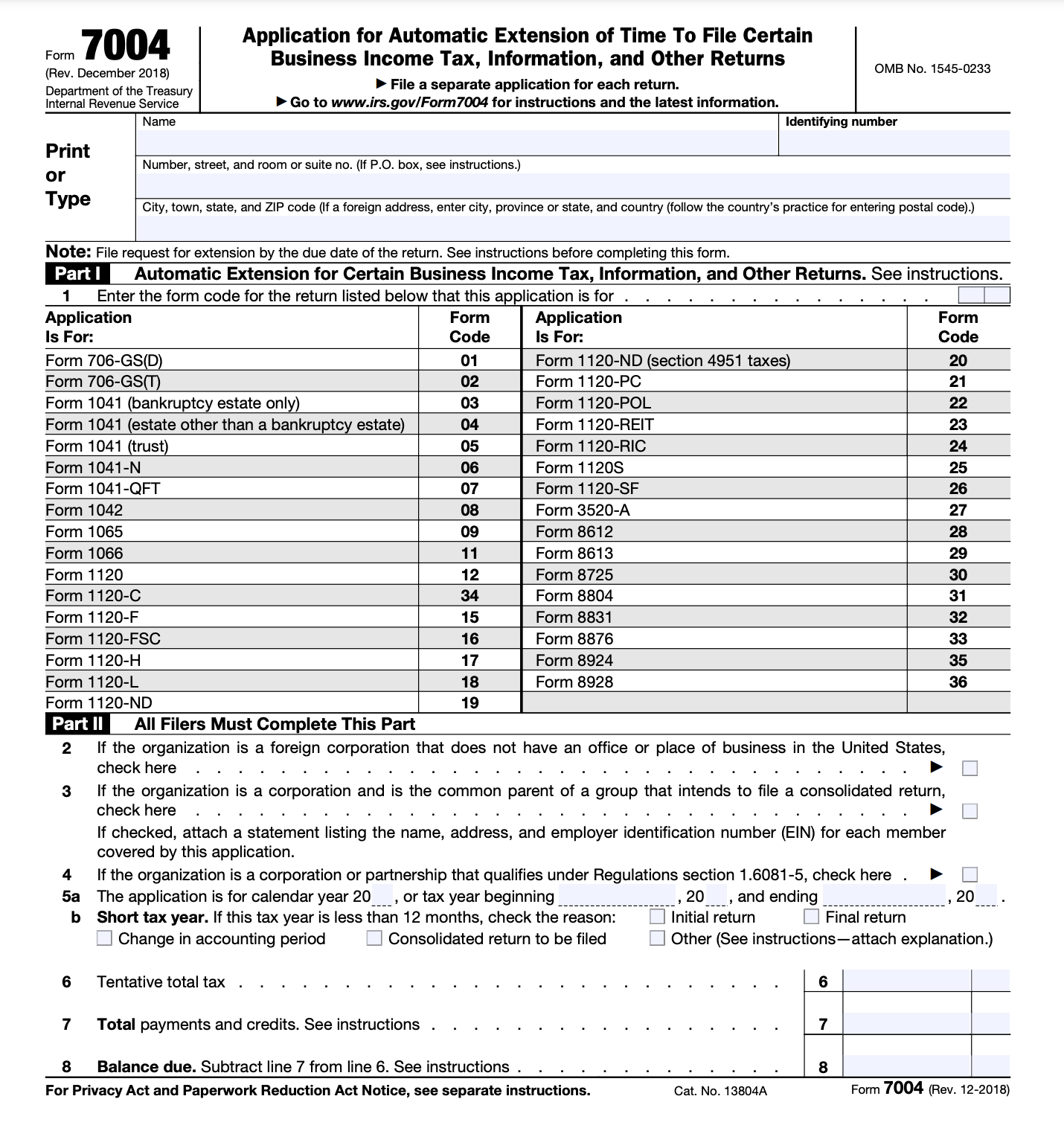 What Is Form 7004 And How To Fill It Out Bench Accounting What Is Form 7004 And How To Fill It Out Bench Accounting