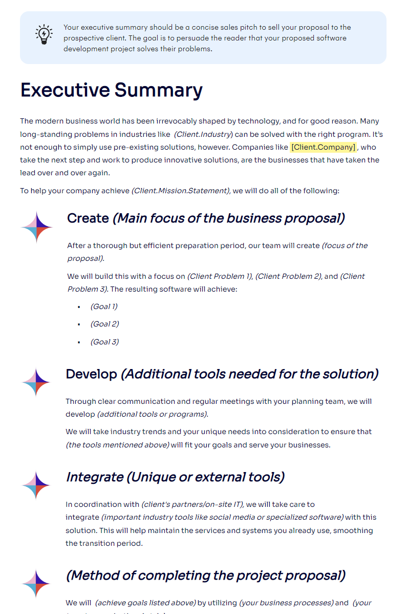 Writing A Product Proposal Comprehensive Guide Examples Proposally ai